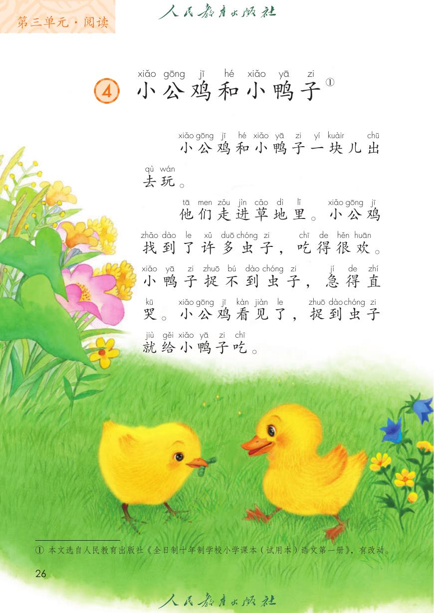小公鸡和小鸭子P26