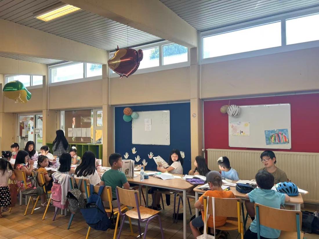 中文课堂学习现场