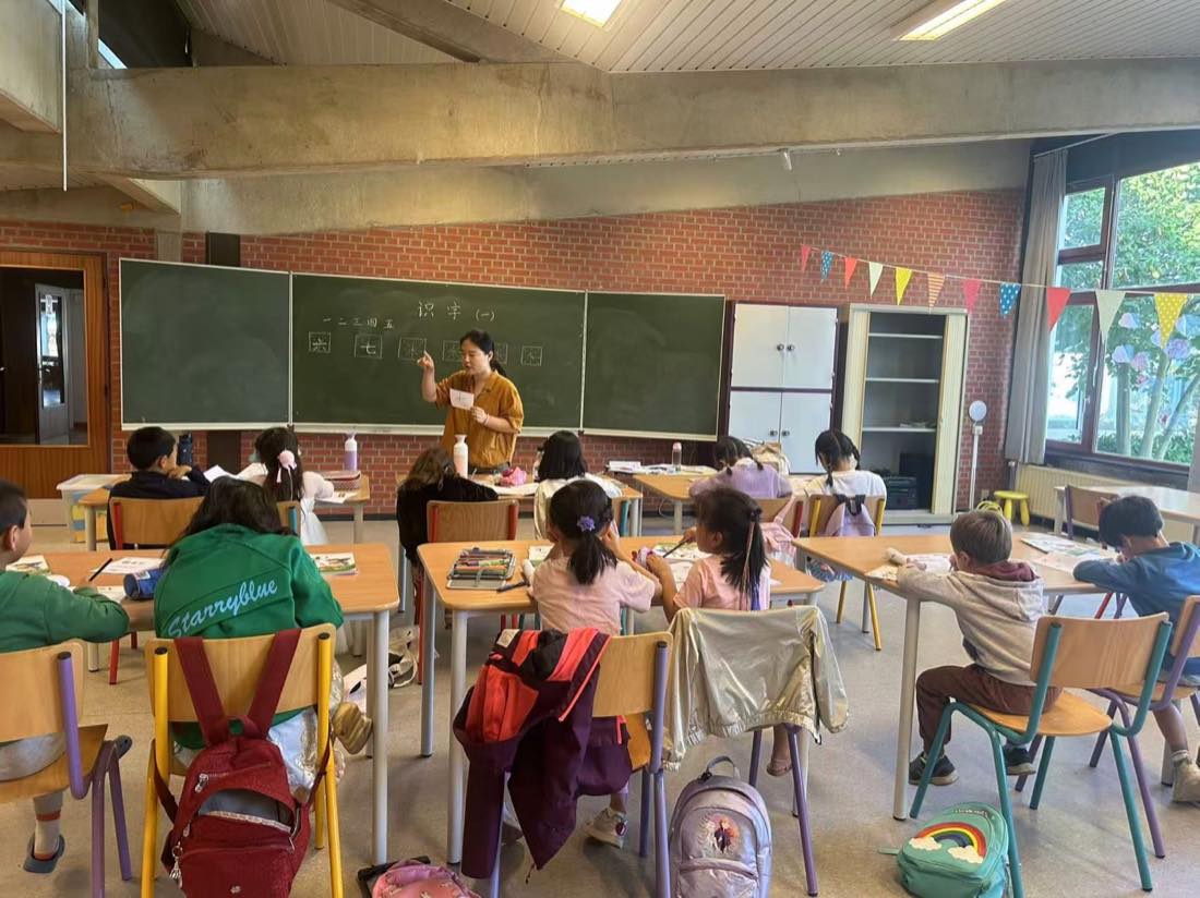 中文课堂学习现场